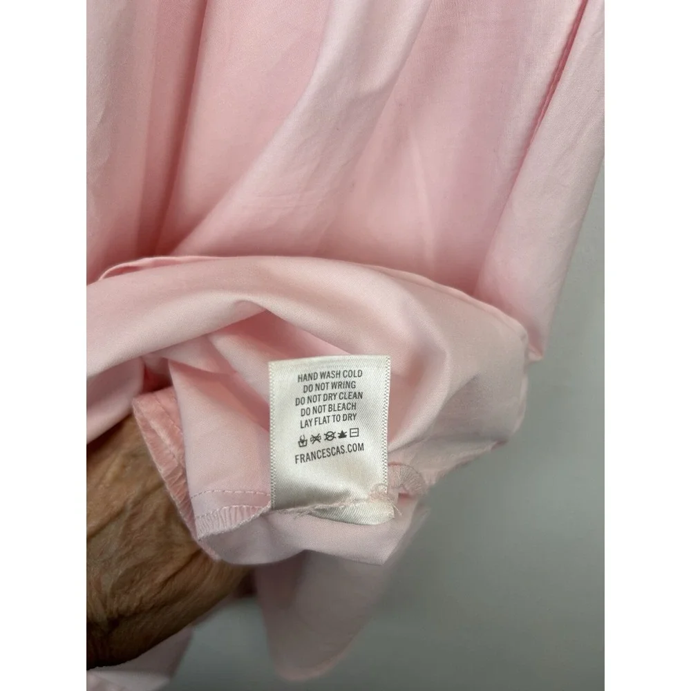 Mi Ami Dress Womens M Pink Smocked Mini Cottagecore Coquette Feminine Milkmaid